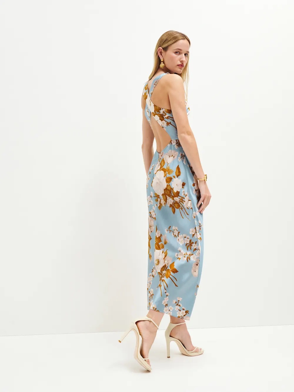 Reformation Casette Silk Dress 0 - Picture 5 of 6